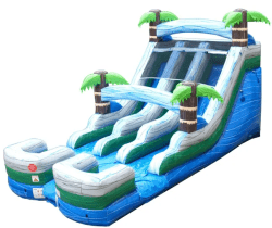 15' Tropical Marble Dual Lane Water Slide