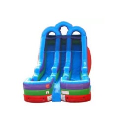 18' Double Rush Dual Lane Water Slide