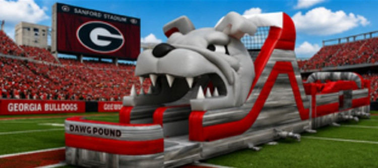 UGA GO DAWGS 62' OBSTACLE COURSE (NEW)